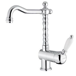 SAPHO SAPHO - KIRKÉ WHITE stojánkova drezová batéria, biela páčka, chróm KI14BC vyobraziť