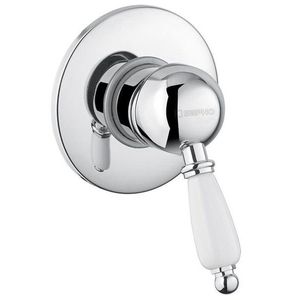 SAPHO - KIRKÉ WHITE podomietková sprchová batéria, 1 výstup, biela páčka, chróm KI41BC vyobraziť