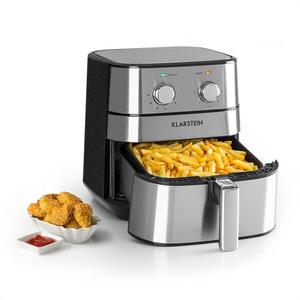 Klarstein AeroVital, teplovzdušná fritéza, 1700 W, 5, 4 l, časovač, nehrdzavejúca oceľ, strieborná vyobraziť