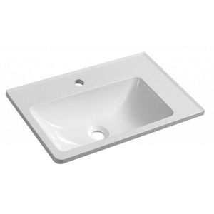 SAPHO - ARANA umývadlo 56x35cm, liaty mramor, biela, pravé AN056 vyobraziť