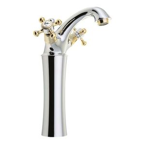 SAPHO - ANTEA stojánkova umývadlová batéria vysoká s výpusťou, výška 245, chróm/zlato 3172L vyobraziť