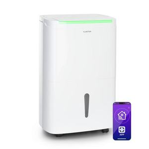 Klarstein DryFy Connect 40 Smart, Odvlhčovač vzduchu, WiFi, Kompresný, 40l/d, 70m², Biela vyobraziť