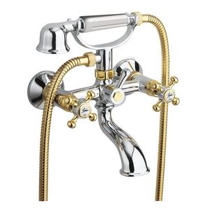 SAPHO - ANTEA nástenná vaňová batéria kompletná, chróm/zlato 3012 vyobraziť