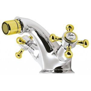 SAPHO - ANTEA stojánkova bidetová batéria s výpusťou, chróm/zlato 3182 vyobraziť