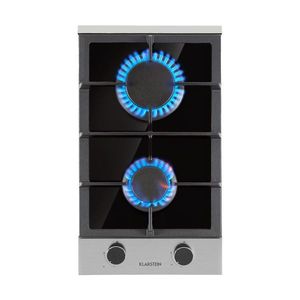 Klarstein Alchemist Domino, plynová varná doska, 2 hliníkové horáky, sklokeramika vyobraziť