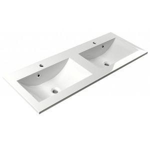 SAPHO - YUKON dvojumývadlo 120x45cm, liaty mramor, biela YU120 vyobraziť