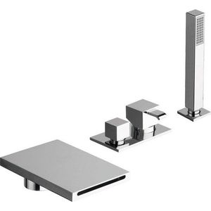 SAPHO - QM trojprvková batéria na okraj vane, Follow me, chróm QM18051 vyobraziť