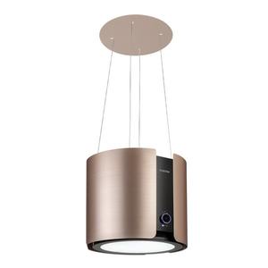 Klarstein Skyfall, digestor, 45 cm, ostrovčekový, 402 m³/h, LED, nehrdzavejúca oceľ, zlatý vyobraziť