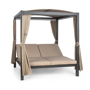 Blumfeldt Eremitage Double XL, ležadlo, pre 2 osoby, oceľový rám, slnečná strecha, závesy vyobraziť
