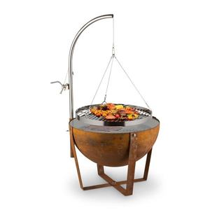 Blumfeldt Blum Fire Globe, ohnisko s grilom, Ø 60 cm, oceľ vyobraziť