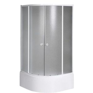 AQUALINE - ARLEN štvrťkruhová sprchová zástena 900x900, sklo Brick BTR903 vyobraziť