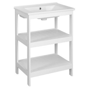 AQUALINE - ETIDE policová umývadlová skrinka 61, 5x85x44 cm, matná biela ET610 vyobraziť