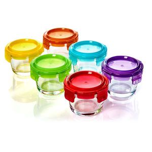 Klarstein Detské poháre, 6 dielsúprava, pestré kryty, vzduchotesný uzáver, nepriepustné vyobraziť