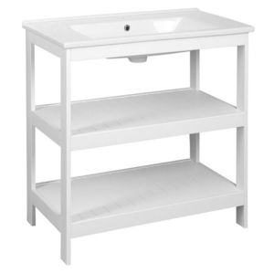 AQUALINE - ETIDE policová umyvadlová skříňka 81, 5x86x44 cm, matná biela ET830 vyobraziť