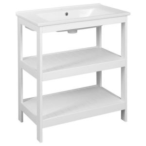 AQUALINE - ETIDE policová umyvadlová skříňka 71, 5x86x44 cm, matná biela ET720 vyobraziť