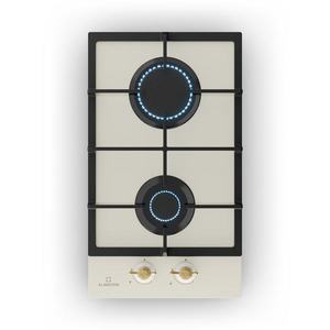 Klarstein Victoria Domino, plynová varná doska, 2 Sabaf horáky, sklokeramika, retro dizajn vyobraziť