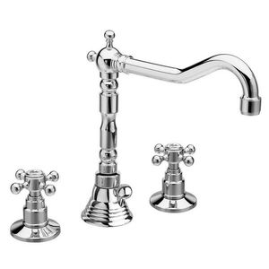 SAPHO - ANTEA trojprvková umývadlová batéria s retro hubicou, s výpusťou, chróm 3221 vyobraziť