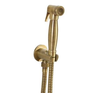 SAPHO - Bidetová sprcha retro s hadicou a držiakom sprchy s vyústením, bronz 9106 vyobraziť