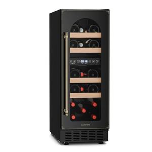 Klarstein Vinovilla Victoria 17 Built-In Duo Vilhelmine Edition, vinotéka, 17 fliaš, sklenené dvierka vyobraziť