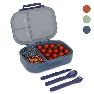 Klarstein Bunko, desiatový box, 3 priehradky, 3-dielny príbor Rozmery: cca 21 x 14, 5 x 5, 5 cm (Š x V x H) vyobraziť