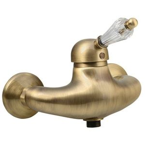 SAPHO - KIRKÉ CRYSTAL nástenná sprchová batéria, krištáľová páčka, bronz KI11KB vyobraziť