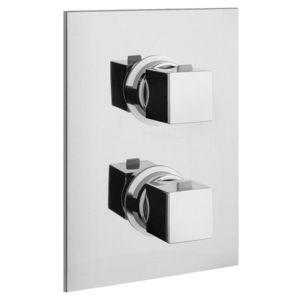 SAPHO - DIMY podomietková sprchová termostatická batéria, 2 výstupy, chróm DM392 vyobraziť