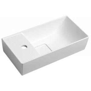 SAPHO - MAXX umývadlo 47x24cm, ľavá, liaty mramor, biela MX475 vyobraziť