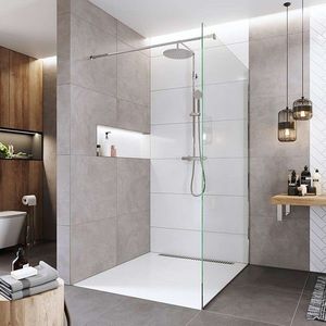 Mereo Sprchová stena WALK IN, Novea, 80x200 cm, chróm ALU, sklo Číre CK10601H vyobraziť