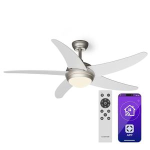 Klarstein Bolero 2 v 1 Smart, stropný ventilátor, Ø 132 cm, svetlo 55 W, diaľkové ovládanie, ovládanie cez aplikáciu, 2 smery chodu vyobraziť