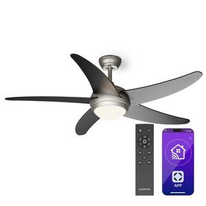 Klarstein Bolero 2 v 1 Smart, stropný ventilátor, Ø 132 cm, svetlo 55 W, diaľkové ovládanie, ovládanie cez aplikáciu, 2 smery chodu vyobraziť