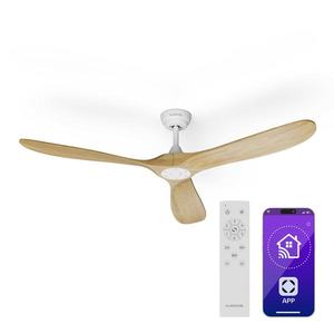 Klarstein Bahama Breeze Smart Stropný ventilátor , lopatky rotora z masívneho dreva, diaľkové ovládanie + ovládanie pomocou aplikácie vyobraziť