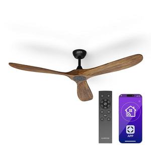 Klarstein Bahama Breeze Smart Stropný ventilátor , lopatky rotora z masívneho dreva, diaľkové ovládanie + ovládanie pomocou aplikácie vyobraziť