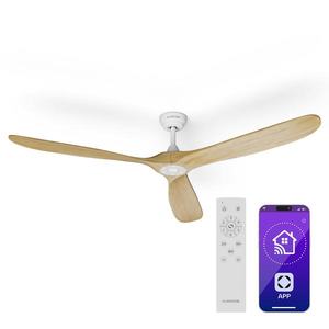 Klarstein Bahama Breeze Smart Stropný ventilátor , lopatky rotora z masívneho dreva, diaľkové ovládanie + ovládanie pomocou aplikácie vyobraziť