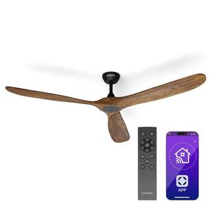 Klarstein Bahama Breeze Smart Stropný ventilátor , lopatky rotora z masívneho dreva, diaľkové ovládanie + ovládanie pomocou aplikácie vyobraziť