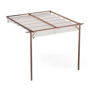 NA Blumfeldt Pantheon Wall Pergola, nástenná pergola, 3 x 3 m, práškovo lakovná oceľ, odolná voči poveternostným vplyvom vyobraziť