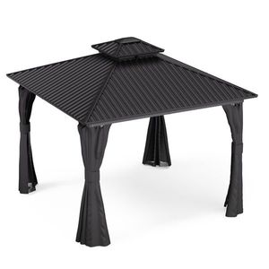 Blumfeldt ShadeFortress, altánok, 3 x 3 m, pozinkovaná oceľová strecha, chráni pred slnkom, dažďom a vetrom vyobraziť