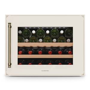 Klarstein Vinsider Victoria 28 chladnička na víno, 28 fliaš, dotyková, UV ochrana, LED, tichá, 2 police vyobraziť