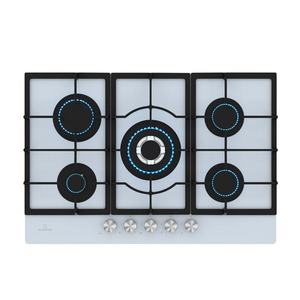 Klarstein Ignito 5-zónová plynová varná doska, 5 Horákov, elektr. zapaľovanie, Wok, na skvapalnený alebo zemný plyn vyobraziť