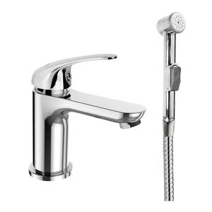 Mereo Umývadlová stojanková batéria Lila s bidetovou sprchou CBEE10105 vyobraziť