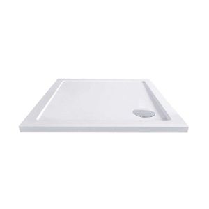 Mereo Štvorcová sprchová vanička, 90x90x4 cm, SMC, biela, vrátanie sifóna CV31NS vyobraziť