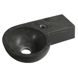 SAPHO - BLOK kamenné umývadlo 40x23cm, čierny Antracit 2401-32 vyobraziť
