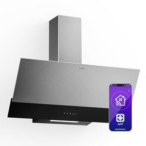 Klarstein Verosteel digestor, Elegantný, minimalistický, výkonný, Energetická trieda A, 624 m³/h, 90 cm vyobraziť