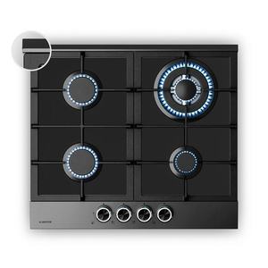 Klarstein Verosteel plynová varná doska, 4 horáky, elektrické zapalovanie, kompatibilná s zemným plynom a LPG, 8000 W, 60cm vyobraziť