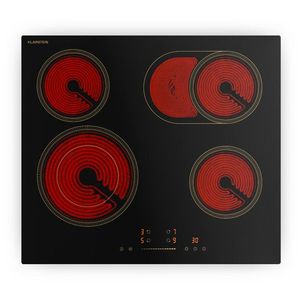 Klarstein Victoria sklokeramická varná doska, 4 zóny, elegantná, nadčasová, 6600 W, 60 cm vyobraziť