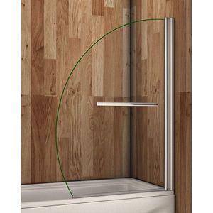 H K - Vaňová zástena S1 FLAG 100x150cm - jednodielna sklopná, číre sklo SE-S1FLAG100 vyobraziť