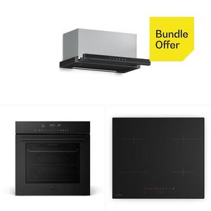 Klarstein Velaire indukčná varná doska + Velaire vstavaná rúra + Velaire teleskopický digestor | 60 cm vyobraziť