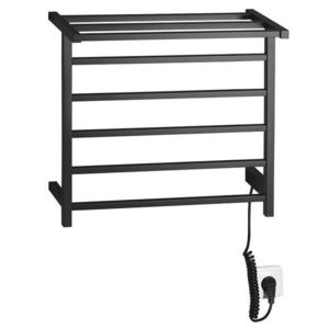 SAPHO - ELZOR elektrický sušiak uterákov 500x470 60 W, čierna mat EB510 vyobraziť