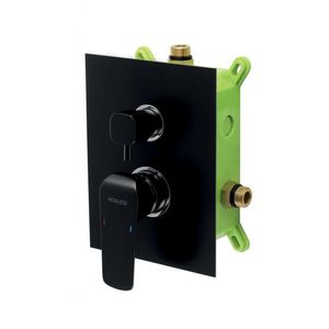 NOVASERVIS - Podomietková batéria s boxom 2 vývody, TINA, čierna BOX38051R, 5 vyobraziť