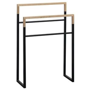 SAPHO - SKA Stojan na uteráky, 550x800x200, čierna mat/dub SKA308 vyobraziť
