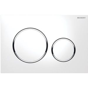 GEBERIT SIGMA20 ovládacie tlačítko, dual flush, biela lesk /chróm 115.882.KJ.1 vyobraziť